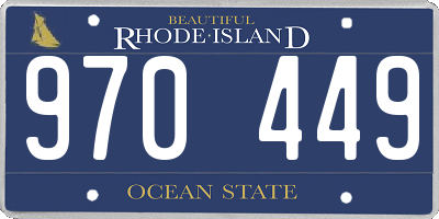 RI license plate 970449