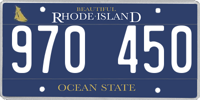 RI license plate 970450