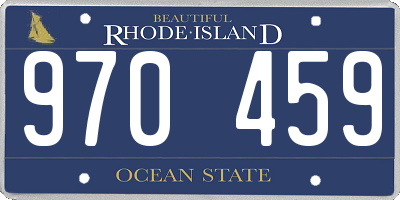 RI license plate 970459
