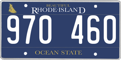 RI license plate 970460
