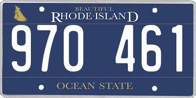 RI license plate 970461