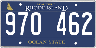 RI license plate 970462