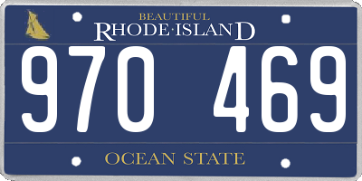 RI license plate 970469