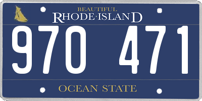 RI license plate 970471