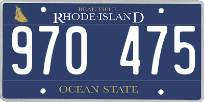 RI license plate 970475