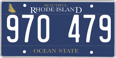 RI license plate 970479