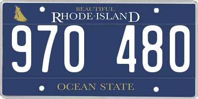 RI license plate 970480