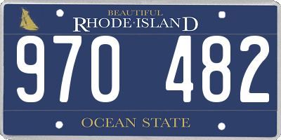 RI license plate 970482