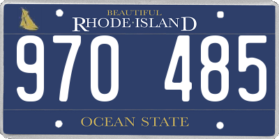 RI license plate 970485