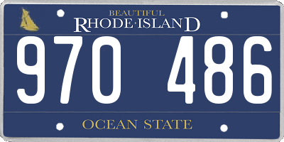 RI license plate 970486