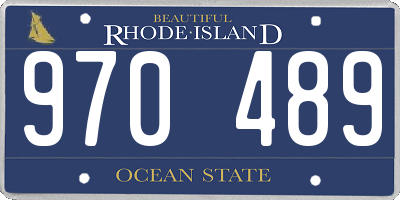 RI license plate 970489
