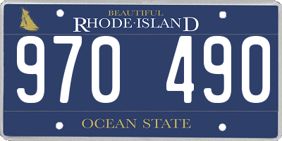 RI license plate 970490