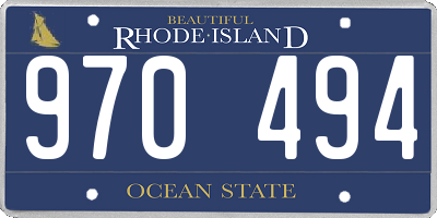 RI license plate 970494