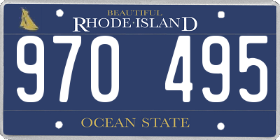 RI license plate 970495