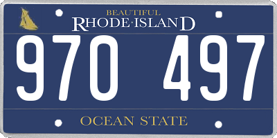 RI license plate 970497