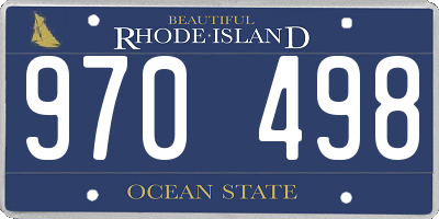 RI license plate 970498