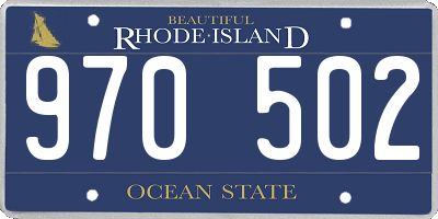 RI license plate 970502