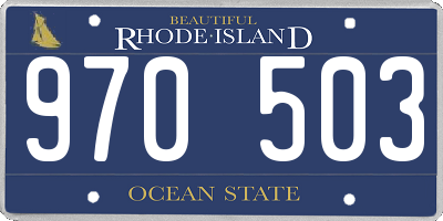 RI license plate 970503