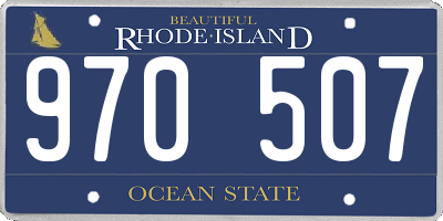 RI license plate 970507