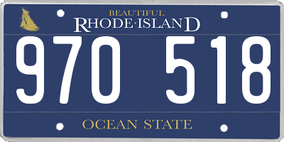 RI license plate 970518