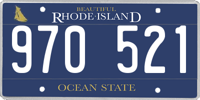 RI license plate 970521