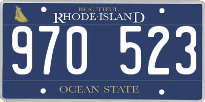 RI license plate 970523