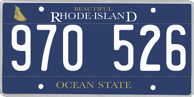 RI license plate 970526