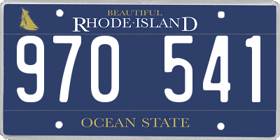 RI license plate 970541