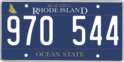 RI license plate 970544