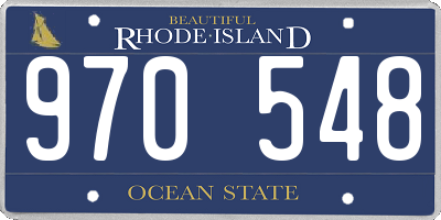 RI license plate 970548