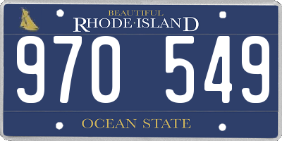 RI license plate 970549