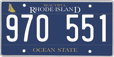 RI license plate 970551