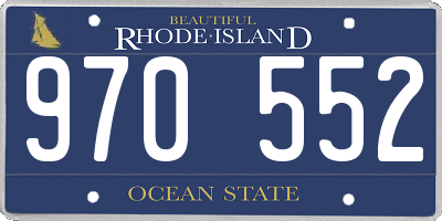 RI license plate 970552