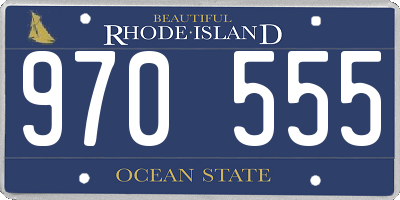 RI license plate 970555