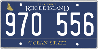 RI license plate 970556