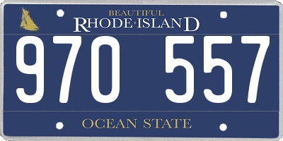 RI license plate 970557