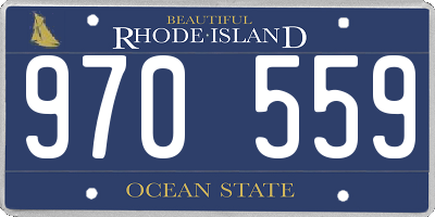 RI license plate 970559