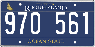 RI license plate 970561