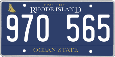 RI license plate 970565