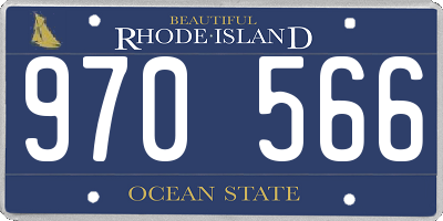 RI license plate 970566