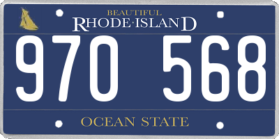 RI license plate 970568