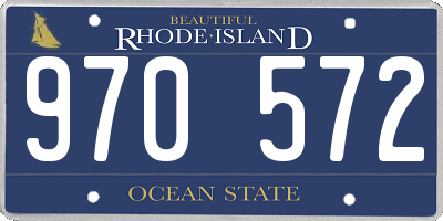 RI license plate 970572