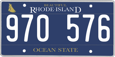 RI license plate 970576