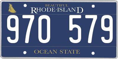 RI license plate 970579