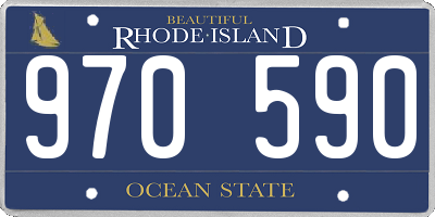 RI license plate 970590