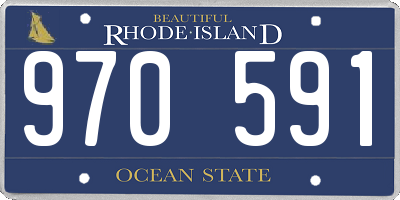 RI license plate 970591