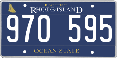 RI license plate 970595