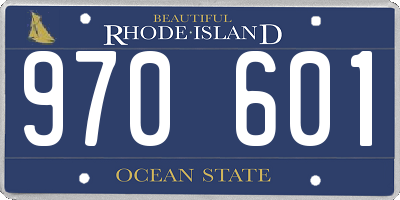 RI license plate 970601