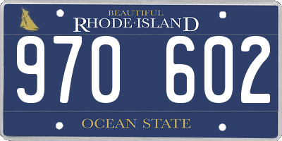 RI license plate 970602