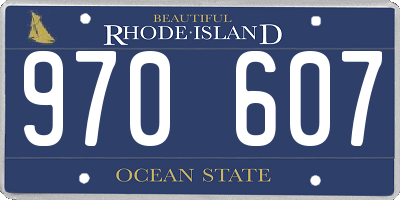 RI license plate 970607